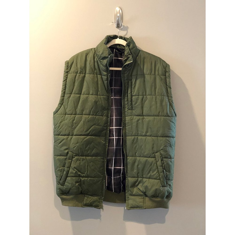 Burnside Green Puffer Vest